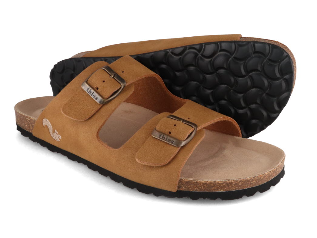 1 Thies-Men-Vegan-Sandals-Eco-Bio-cognac #farbe_Brown