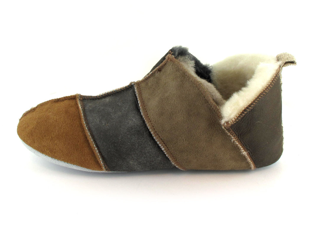 1 SHEPHERD-Womens-Sheepskin-Slippers--Nora-Mixed #farbe_Brown