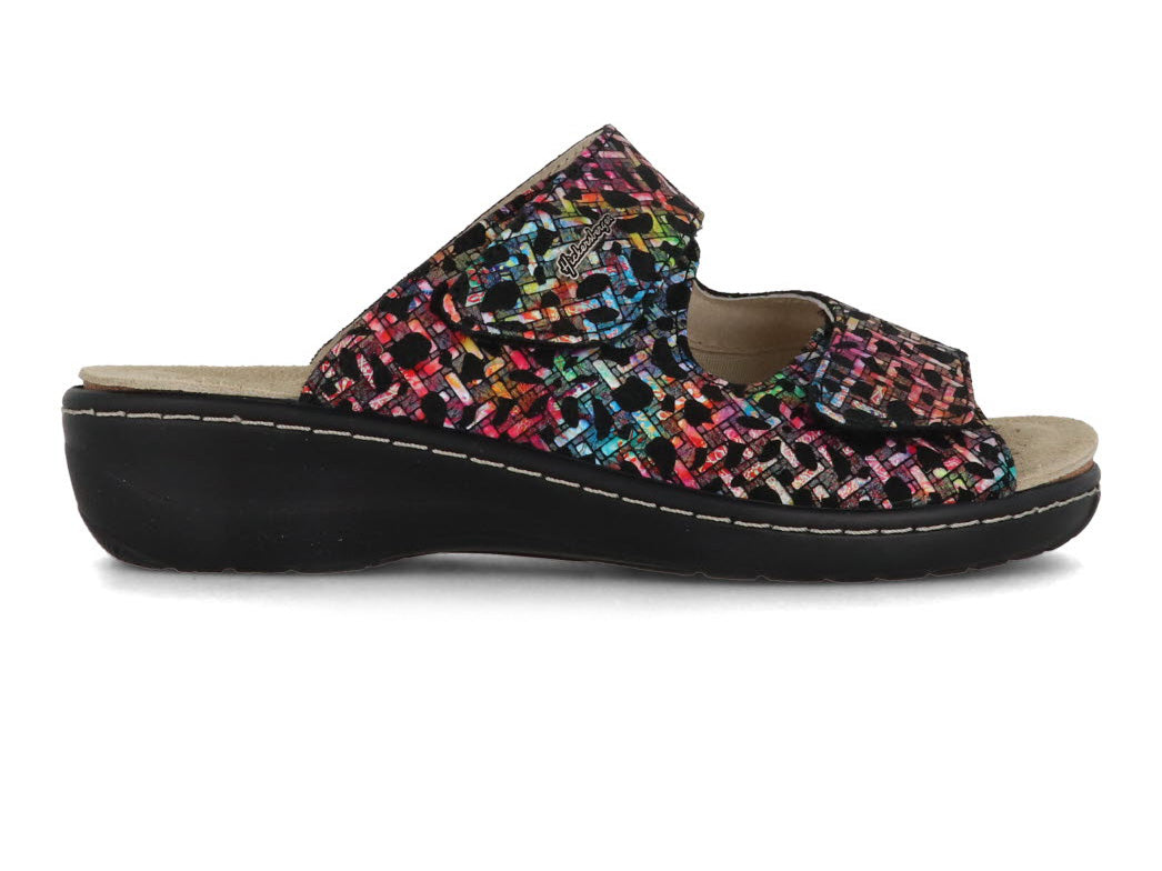1 HICKERSBERGER-Hallux-Women-Mules-Milano-black-multi #farbe_Colorful