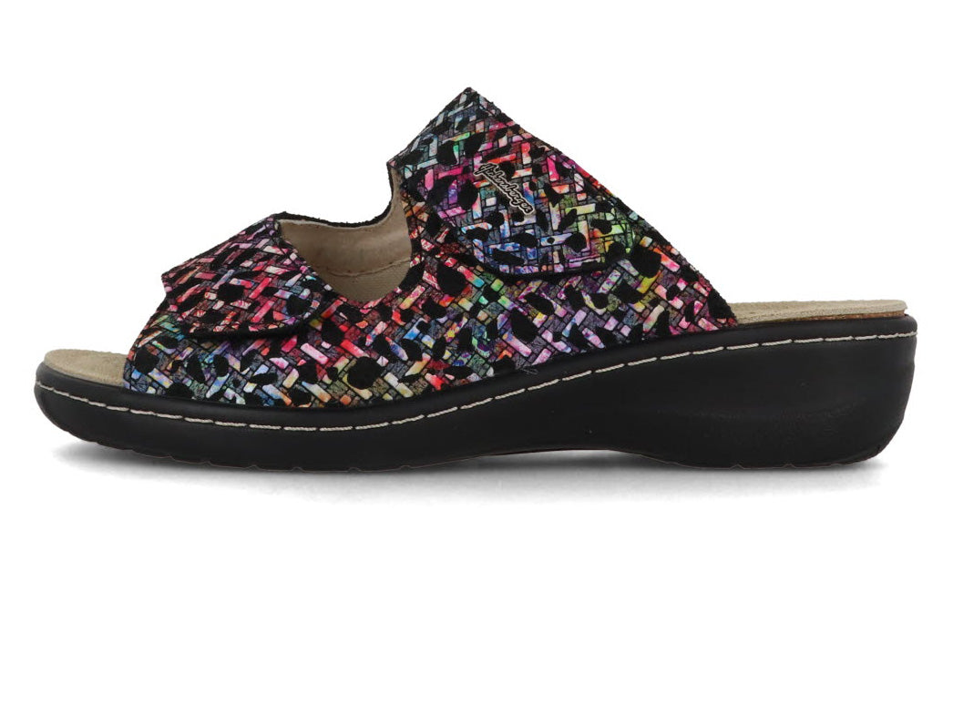 1 HICKERSBERGER-Hallux-Women-Mules-Milano-black-multi #farbe_Colorful