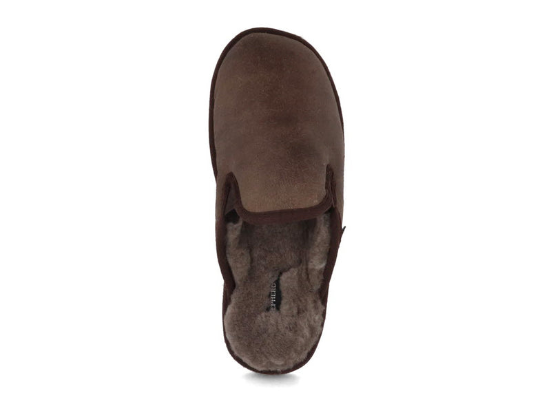 1 SHEPHERD-Men-Lambskin-Slippers-Adam-oiled-antique