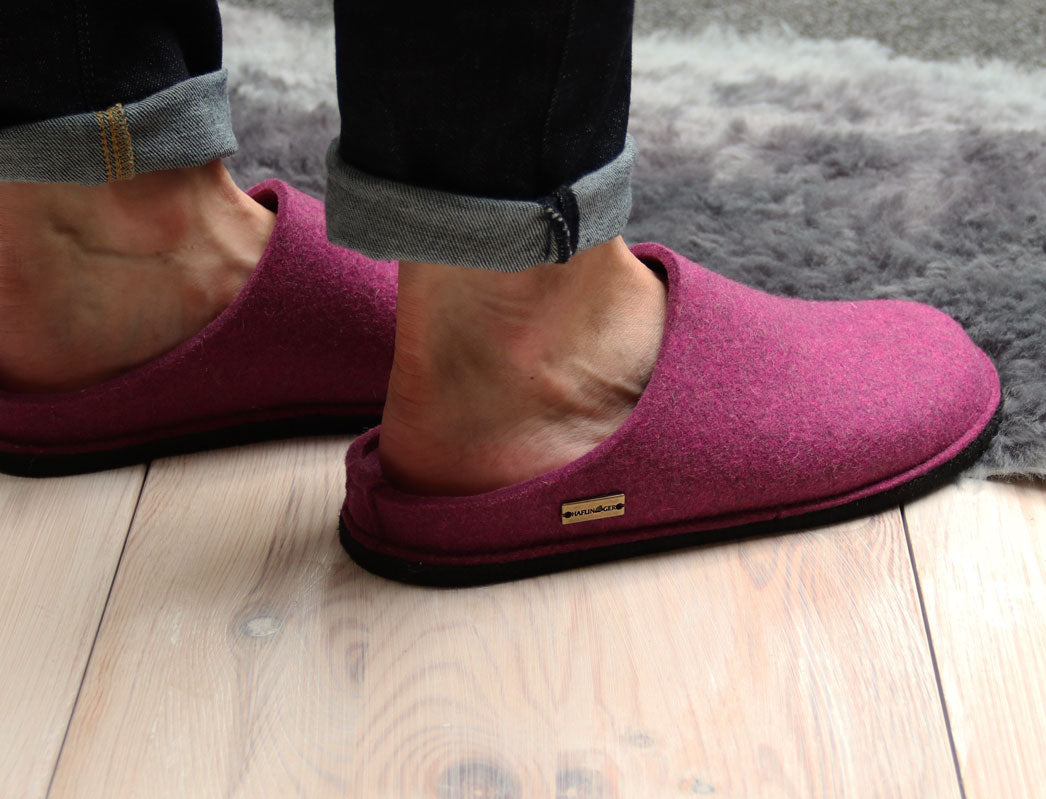 1 HAFLINGER-Slipper--Flair-Soft-Mulberry #farbe_Rosa