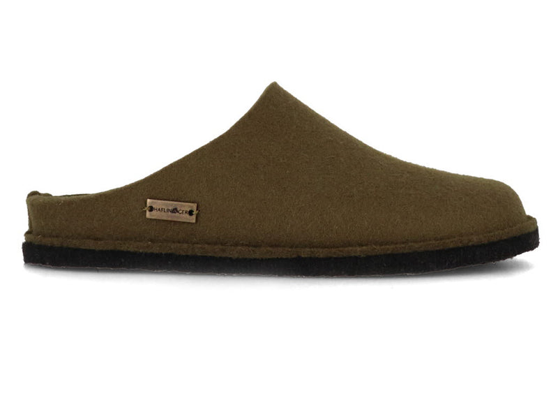 1 HAFLINGER-Women-Men-Felt-Slippers-Flair-Soft-olive