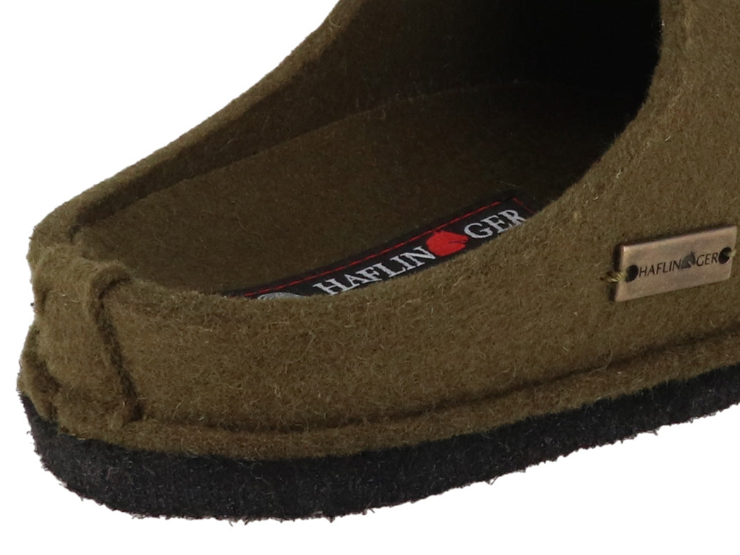 1 HAFLINGER-Women-Men-Felt-Slippers-Flair-Soft-olive #farbe_Oliv