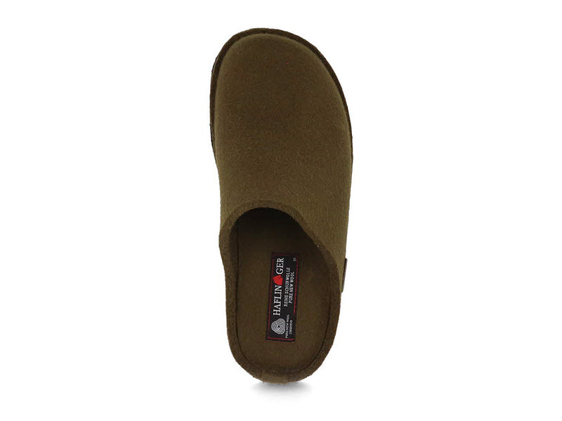 1 HAFLINGER-Women-Men-Felt-Slippers-Flair-Soft-olive