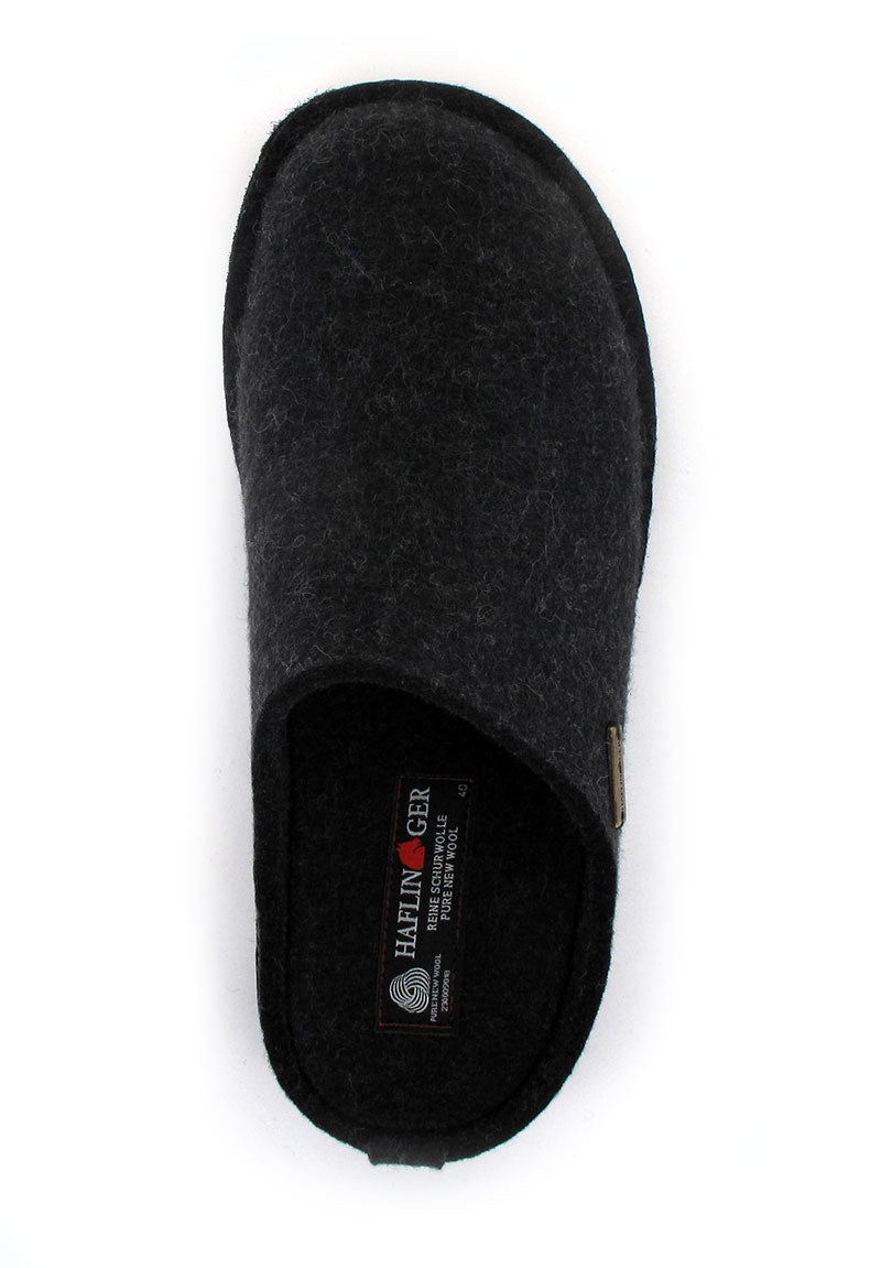 1 HAFLINGER-Wool-Felt-Slippers--Flair-Soft-Charcoal #farbe_Grey