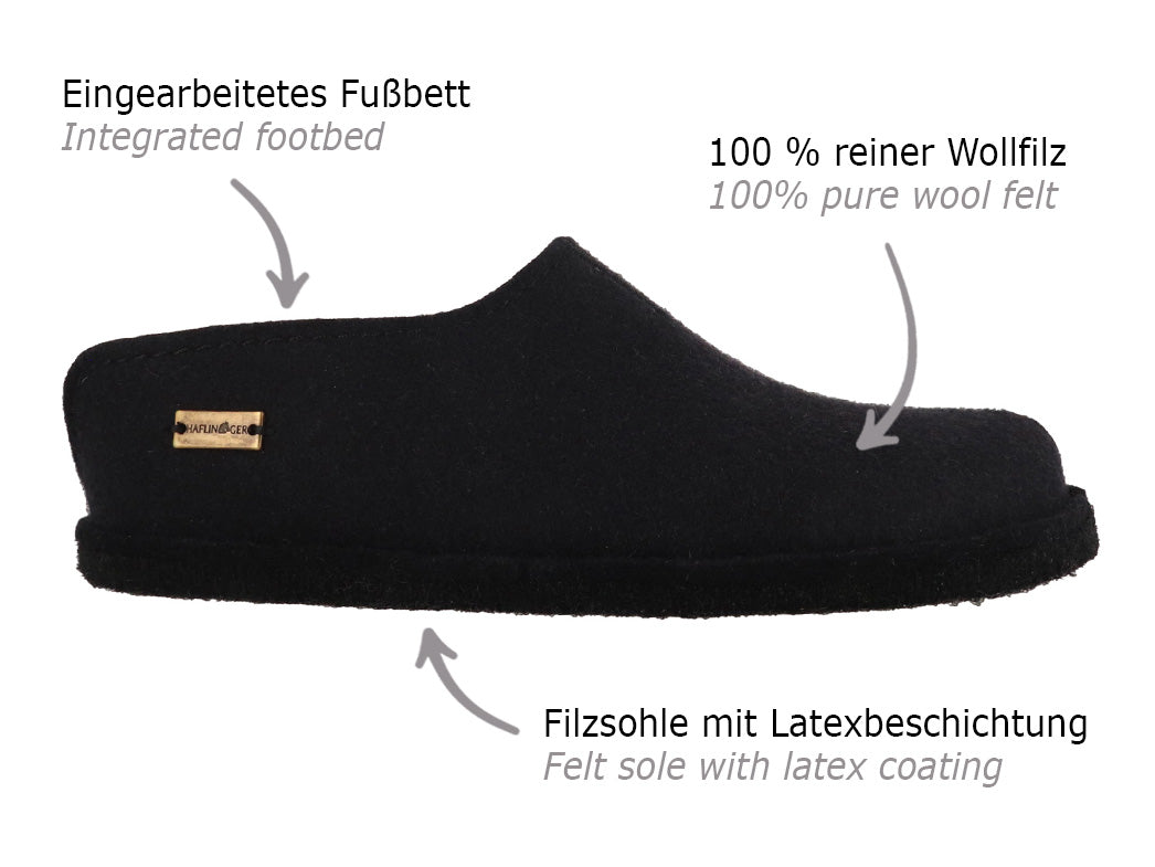 1 HAFLINGER-House-Slippers--Flair-Smily-Black #farbe_Black