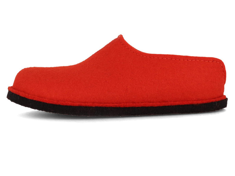 1 HAFLINGER-Women-Felt-Slippers-Flair-Smily-orange