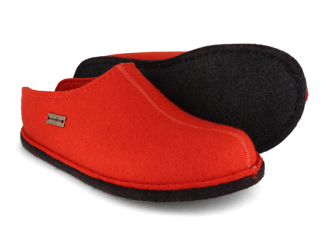 1 HAFLINGER-Women-Felt-Slippers-Flair-Smily-orange #farbe_Orange