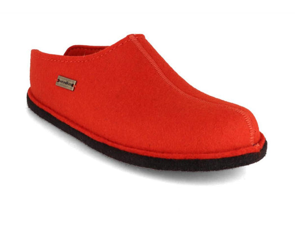 HAFLINGER-Women-Felt-Slippers-Flair-Smily-orange #farbe_Orange