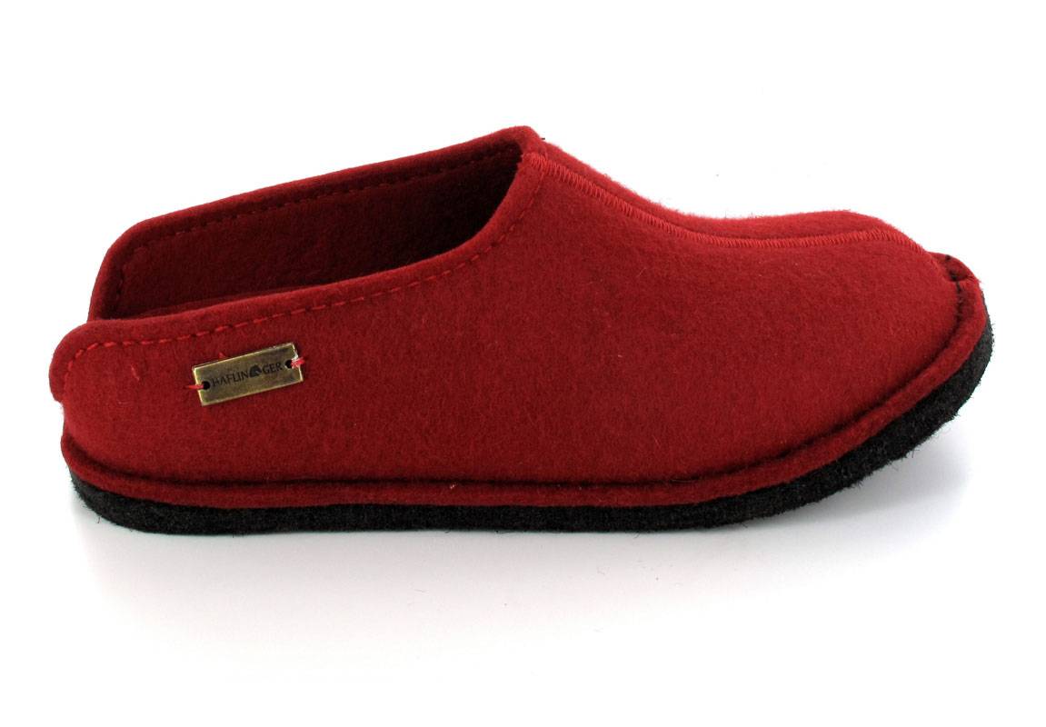 1 HAFLINGER-Felt-House-Shoe--Flair-Smily-Ruby #farbe_Red