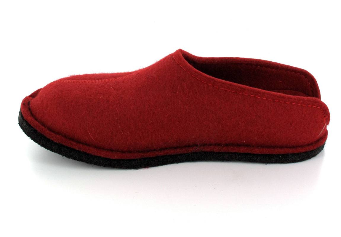1 HAFLINGER-Felt-House-Shoe--Flair-Smily-Ruby #farbe_Red