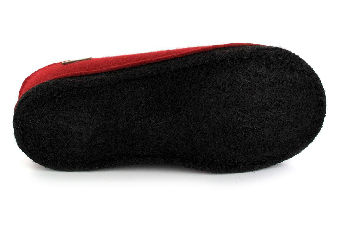 1 HAFLINGER-Felt-House-Shoe--Flair-Smily-Ruby #farbe_Red