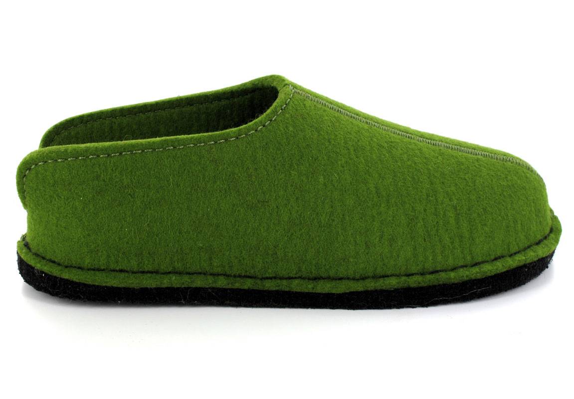 1 HAFLINGER-Slippers-with-Arch-Support-Flair-Smily-grassgreen #farbe_Green