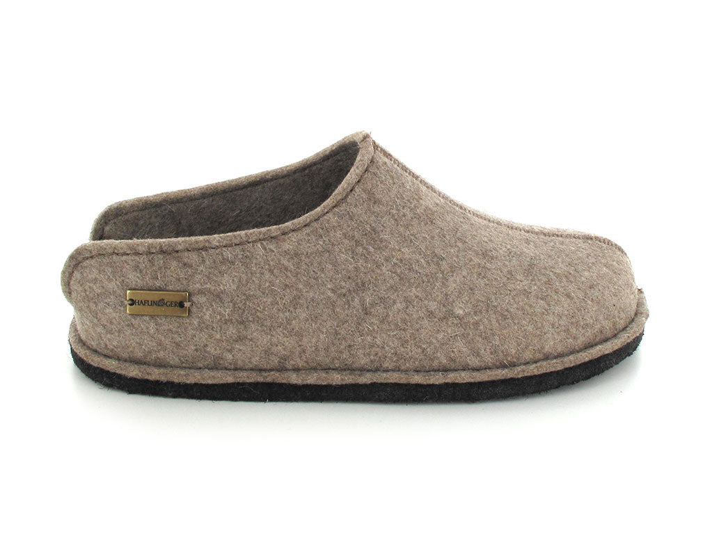 1 HAFLINGER-Unisex-Softsole-Wool-Slippers--Flair-Smily-Turf #farbe_Beige
