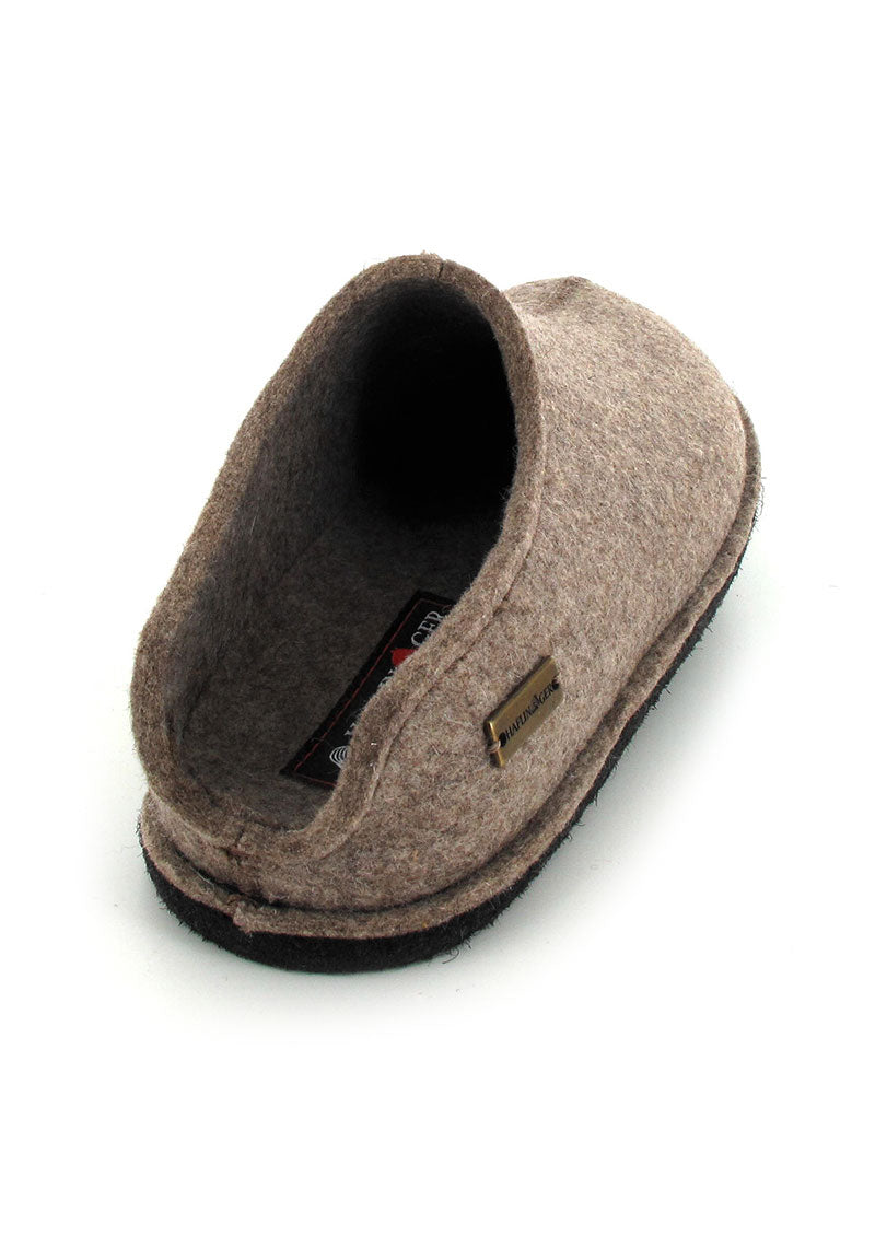 1 HAFLINGER-Unisex-Softsole-Wool-Slippers--Flair-Smily-Turf #farbe_Beige