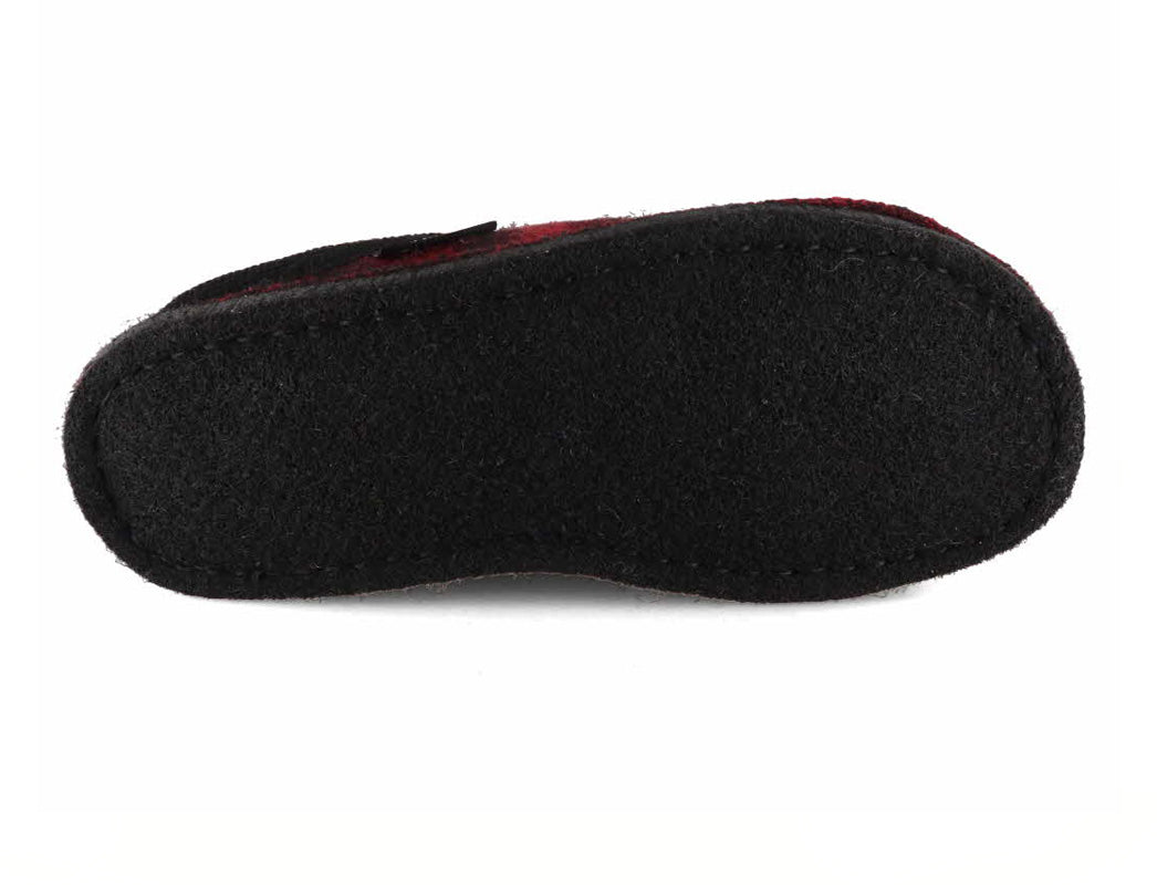1 HAFLINGER-Women-Felt-Slippers-Flair-Plaid-paprika #farbe_Red