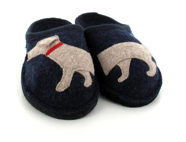 haflinger-dog-motif-wool-slippers-dachshund #color_dark blue