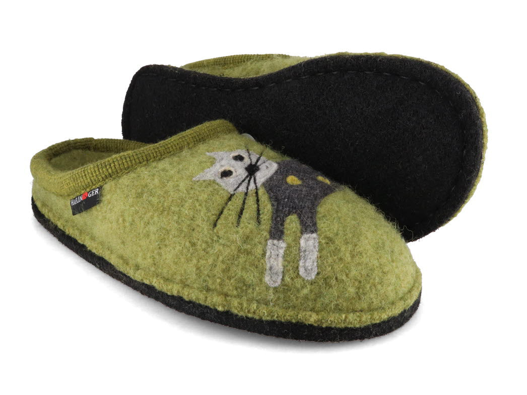 1 HAFLINGER-Women-Boiled-Wool-Slippers-Flair-Cucho-alpine #farbe_Green