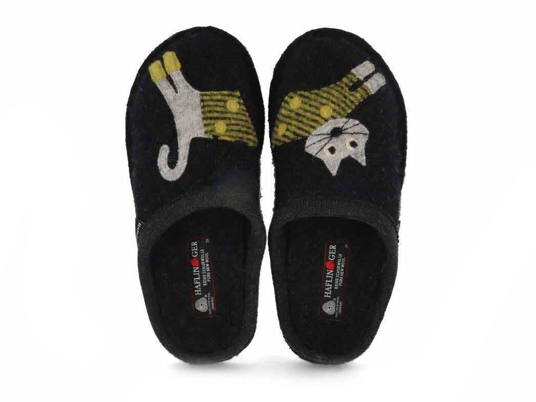 1 HAFLINGER-Women-Felt-Slippers-Flair-Cucho-graphite #farbe_Grey