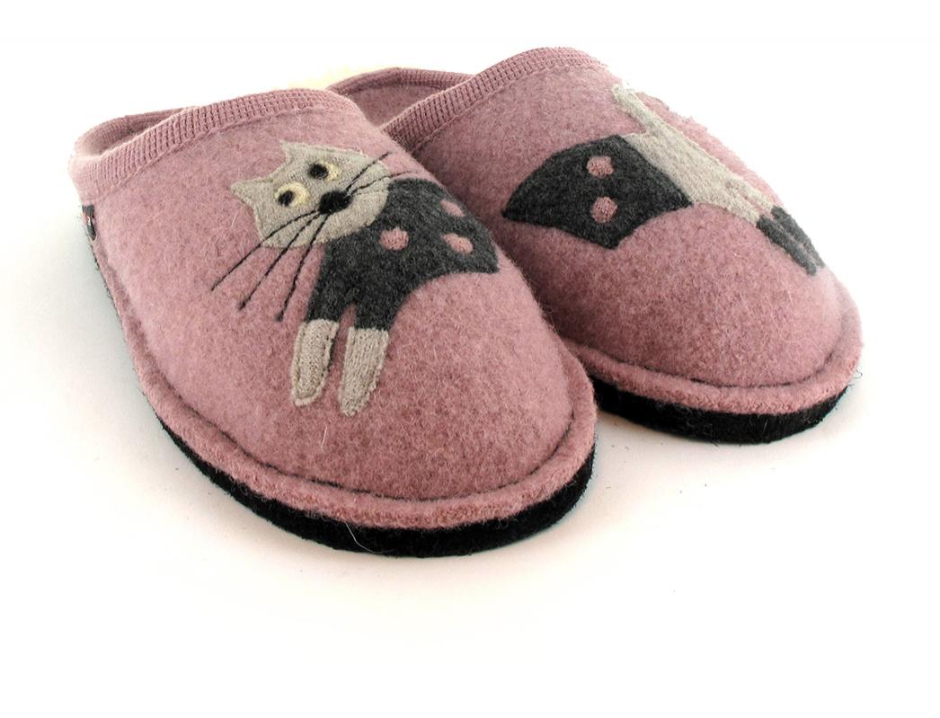 HAFLINGER-Slipper--Flair-Cucho-Rosewood #farbe_Pink