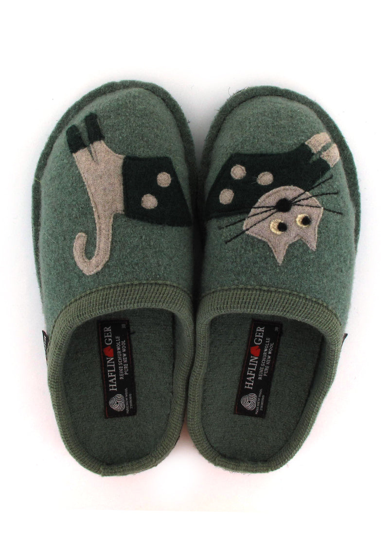 1 HAFLINGER-Womens-Slippers--Flair-Cucho-Kiwi #farbe_Green