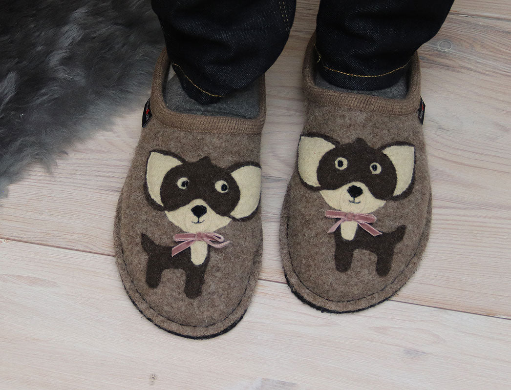 1 HAFLINGER-Slipper--Flair-Chihuahua-Beige #farbe_Beige
