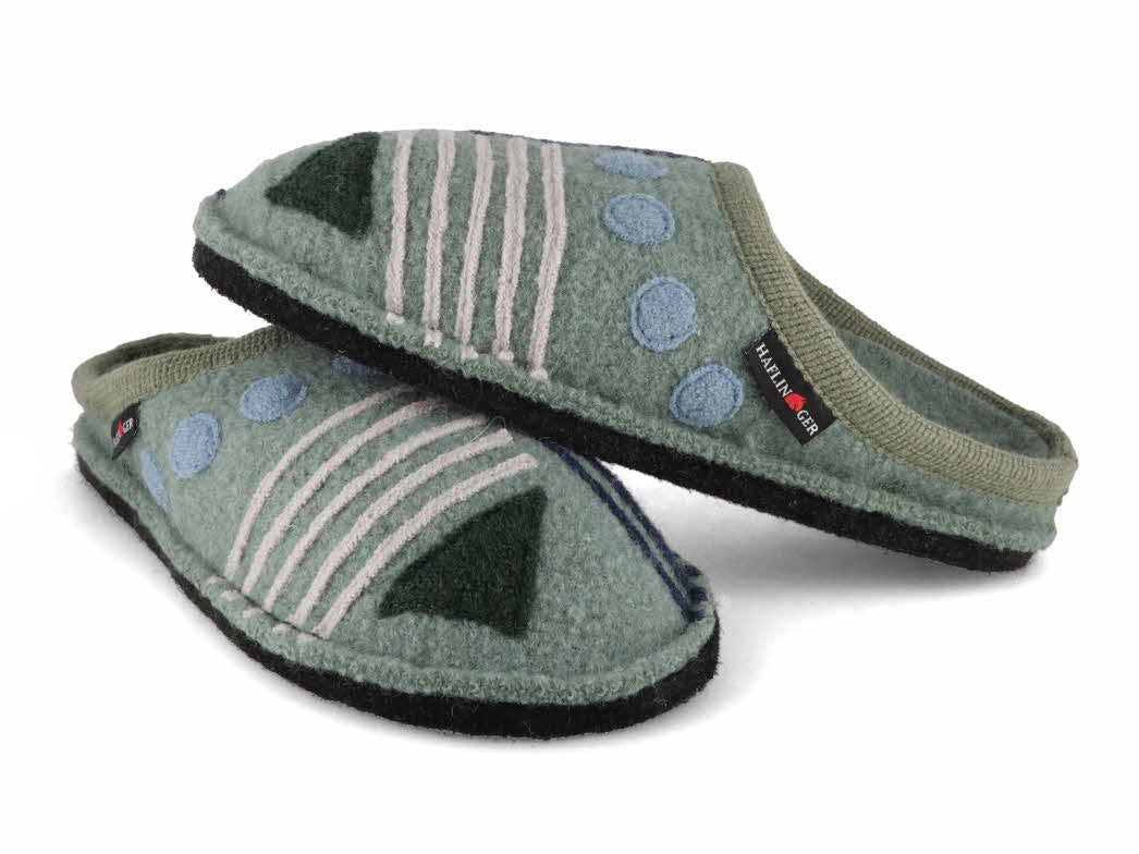 1 HAFLINGER-Women-Felt-Slippers-Flair-Zenit-kiwi #farbe_Green
