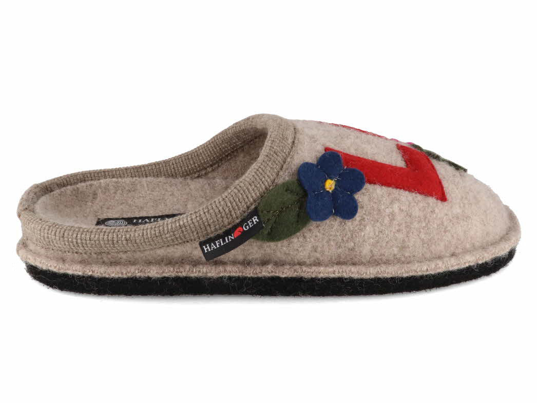 1 HAFLINGER-Women-Felt-Slippers-Flair-Love-beige #farbe_Beige