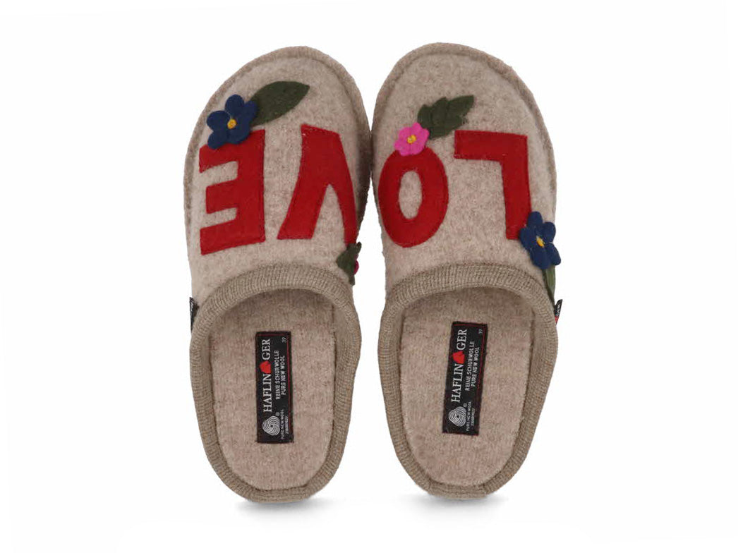 1 HAFLINGER-Women-Felt-Slippers-Flair-Love-beige #farbe_Beige