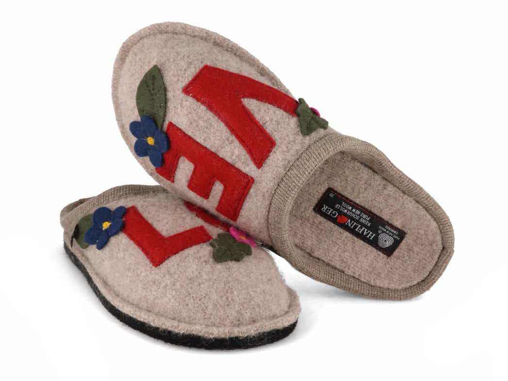 1 HAFLINGER-Women-Felt-Slippers-Flair-Love-beige #farbe_Beige
