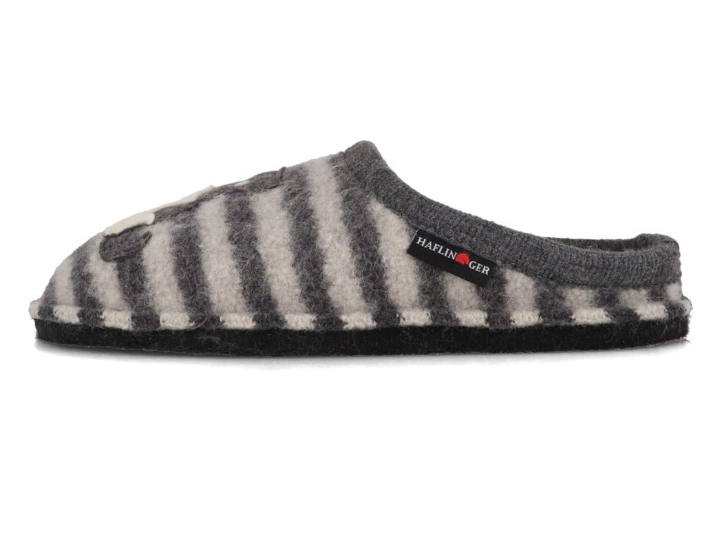 1 HAFLINGER-Women-Boiled-Wool-Slippers-Flair-Canegatto-anthracite #farbe_Gray