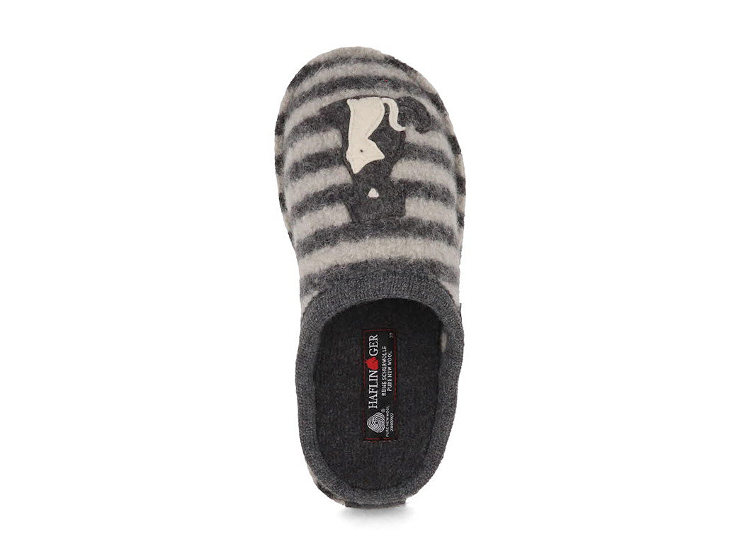 1 HAFLINGER-Women-Boiled-Wool-Slippers-Flair-Canegatto-anthracite #farbe_Gray