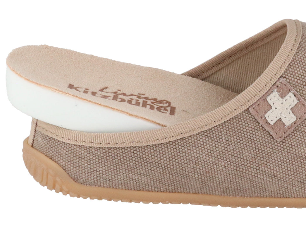 1 Living-Kitzbuehel-Men-Women-Cotton-Slippers-Swiss-Cross-sand #farbe_Beige