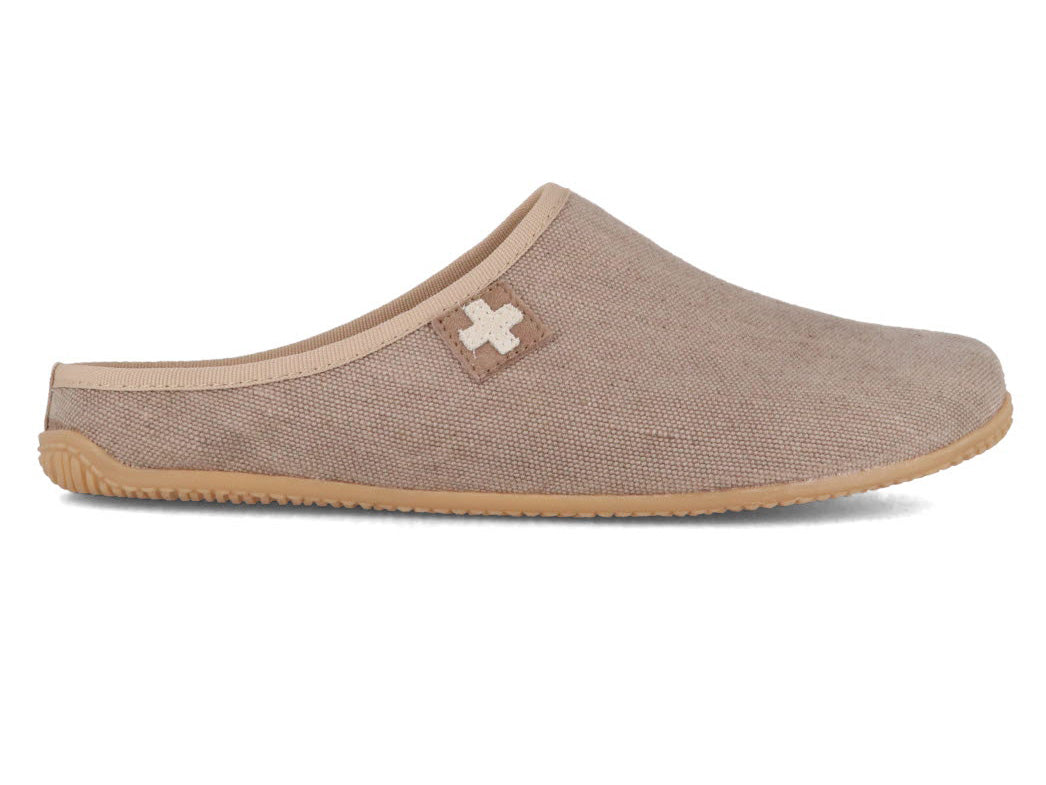 1 Living-Kitzbuehel-Women-Cotton-Slippers-Swiss-Cross-Linen #farbe_Beige