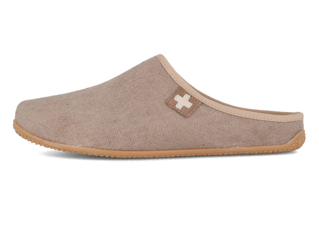 1 Living-Kitzbuehel-Women-Cotton-Slippers-Swiss-Cross-Linen #farbe_Beige