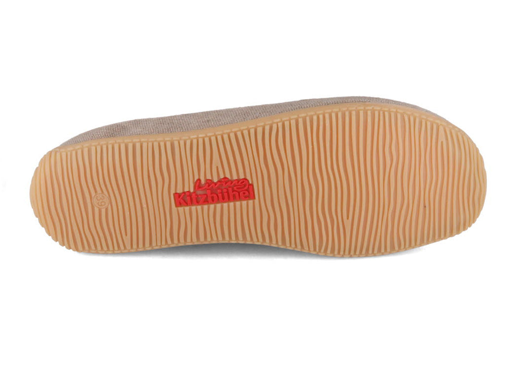 1 Living-Kitzbuehel-Women-Cotton-Slippers-Swiss-Cross-Linen #farbe_Beige