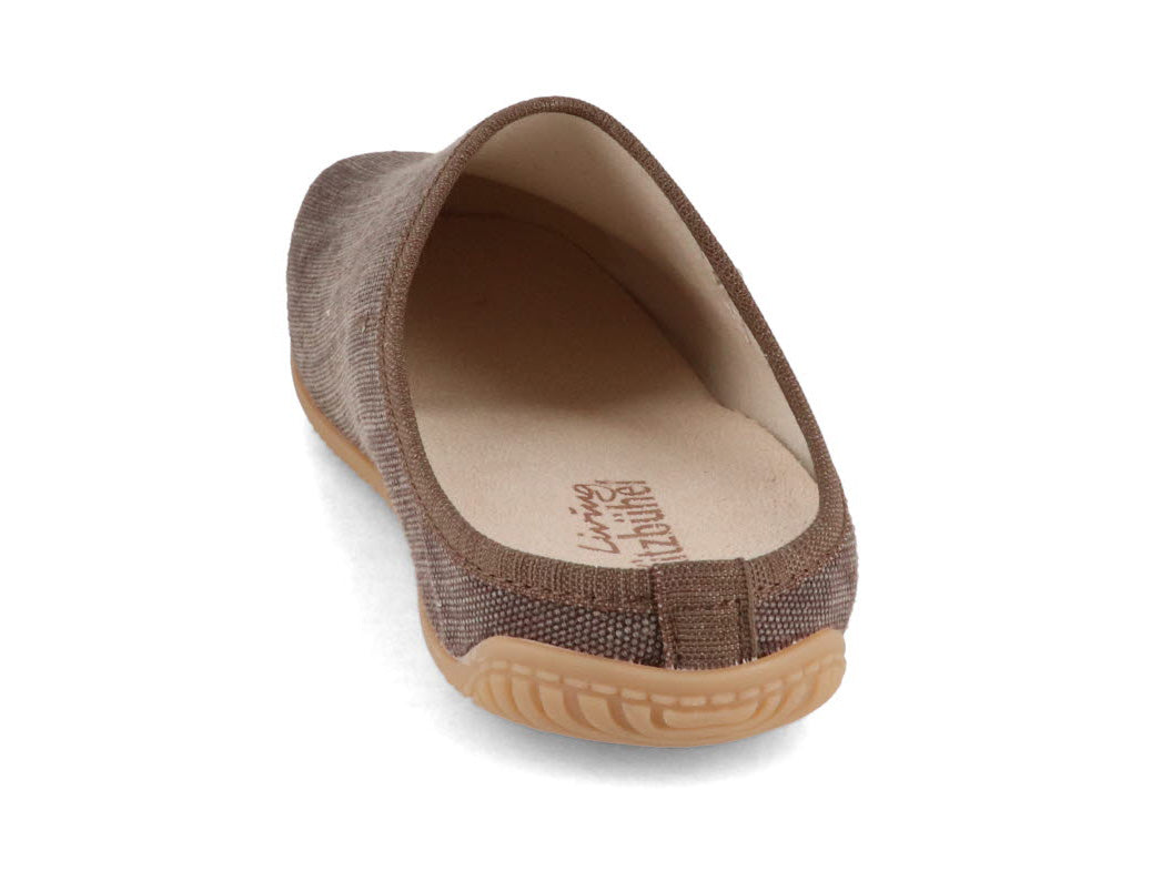 1 Living-Kitzbuehel-Women-Cotton-Slippers-Swiss-Cross-Wood #farbe_Brown