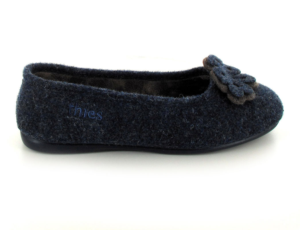 1 THIES-Ballerina-Slippers--Picos-MarinojasMilitar #farbe_Blue
