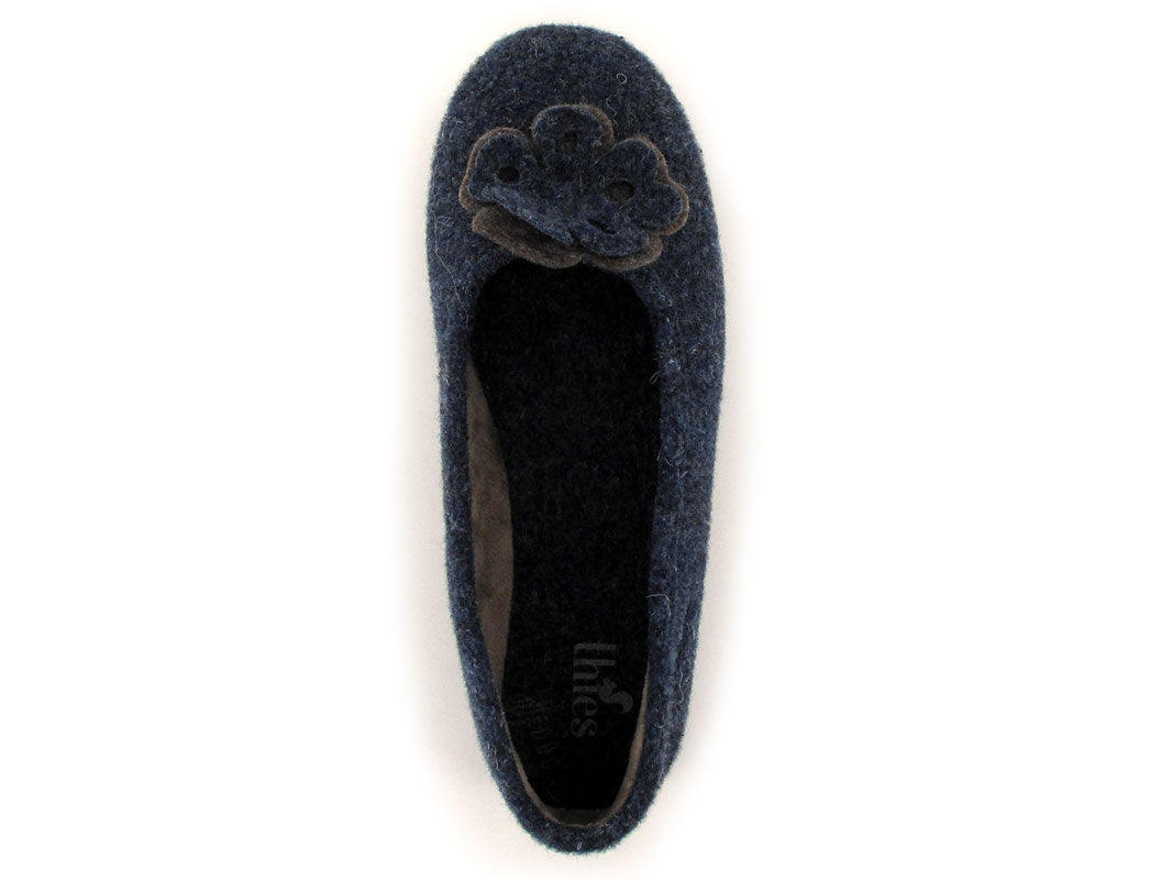 1 THIES-Ballerina-Slippers--Picos-MarinojasMilitar #farbe_Blue