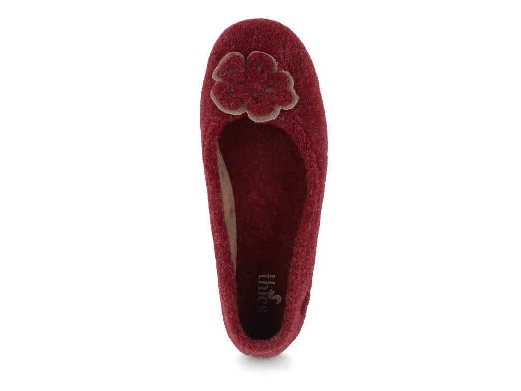 1 Thies-Women-Ballerinas-Ecopicos-burdeosmilitar #farbe_Red