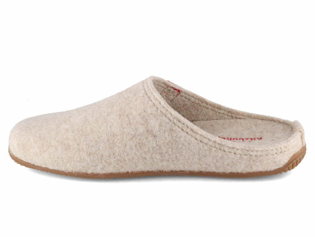 1 Living-Kitzbuehel-Women-Felt-Slippers-Swiss-Cross-unbleached #farbe_Beige