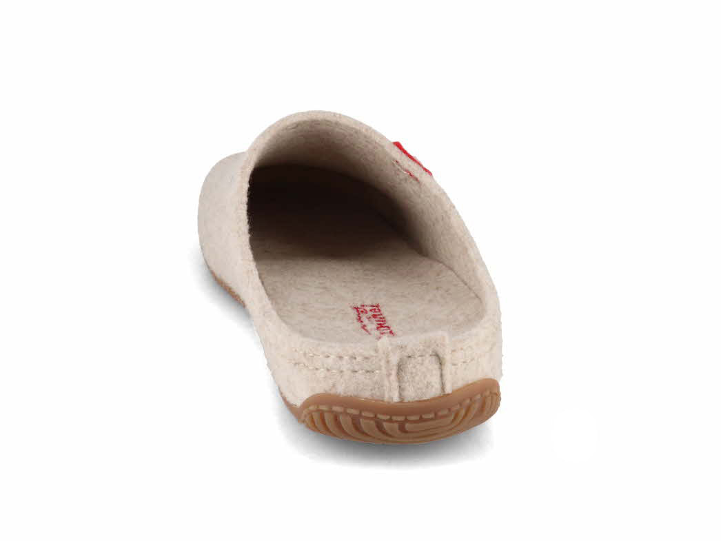 1 Living-Kitzbuehel-Women-Felt-Slippers-Swiss-Cross-unbleached #farbe_Beige