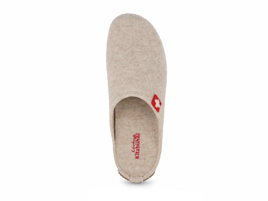 1 Living-Kitzbuehel-Women-Felt-Slippers-Swiss-Cross-unbleached #farbe_Beige