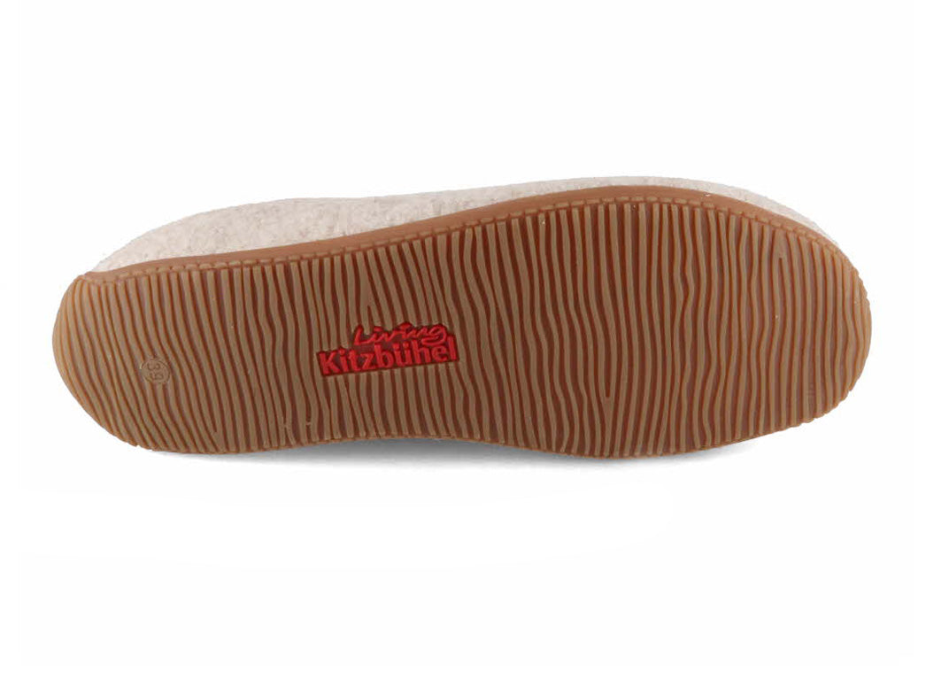 1 Living-Kitzbuehel-Women-Felt-Slippers-Swiss-Cross-unbleached #farbe_Beige
