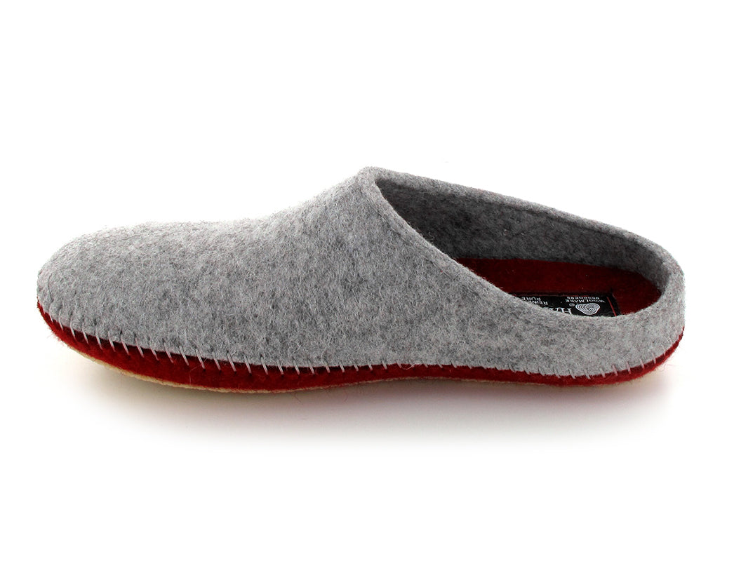 1 HAFLINGER-Felt-Slippers--PLoft-Duo-GrayRed #farbe_Colorful