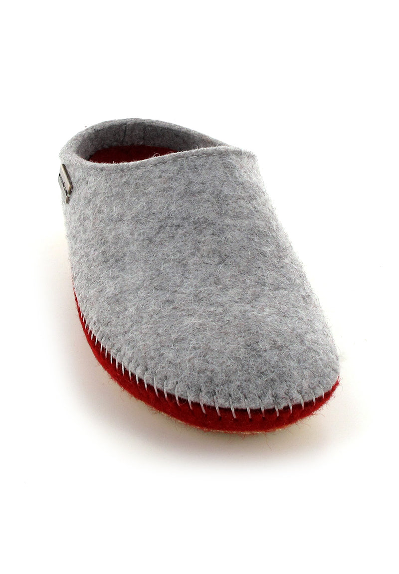 1 HAFLINGER-Felt-Slippers--PLoft-Duo-GrayRed #farbe_Colorful
