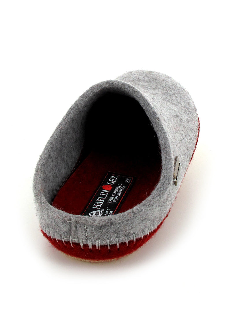 1 HAFLINGER-Felt-Slippers--PLoft-Duo-GrayRed #farbe_Colorful