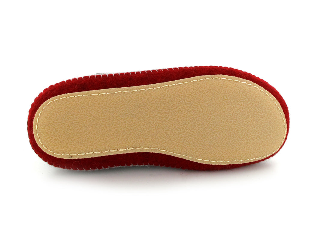 1 HAFLINGER-Felt-Slippers--PLoft-Duo-GrayRed #farbe_Colorful