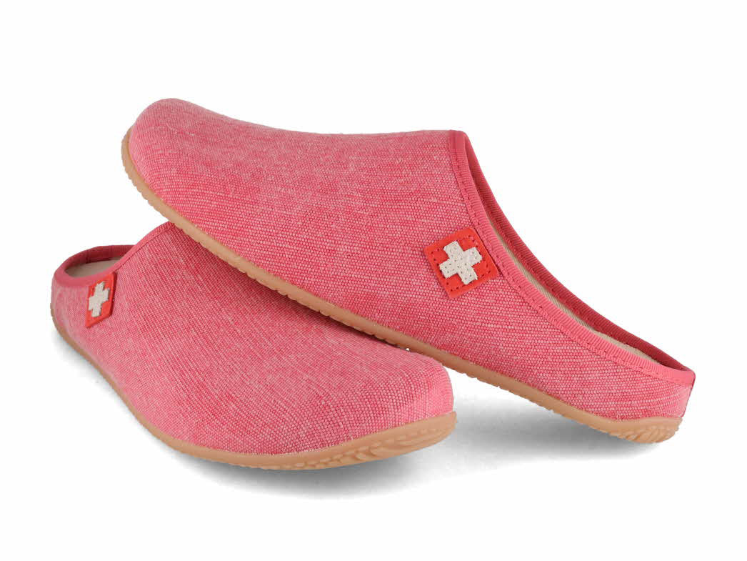 1 Living-Kitzbuehel-Women-Cotton-Slippers-Swiss-Cross-flamingo #farbe_Pink
